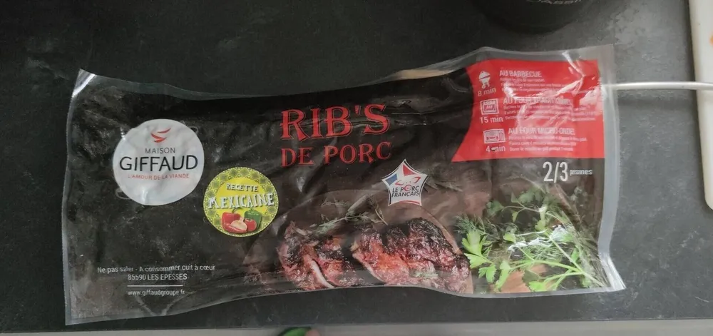 RIB'S de Porc