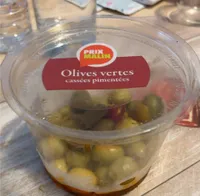 Olives vertes pimentées