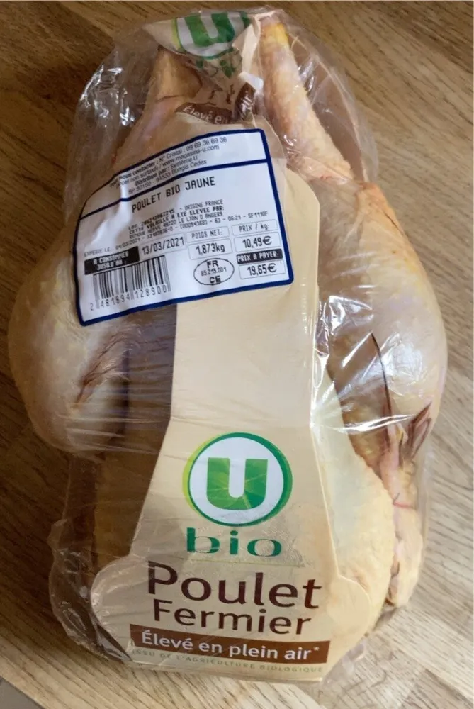 Poulet bio jaune