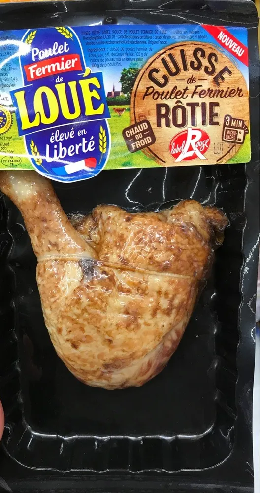 Cuisse de poulet fermier rôtie