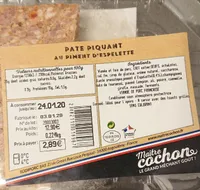 Paté piquant au piment d'Espelette