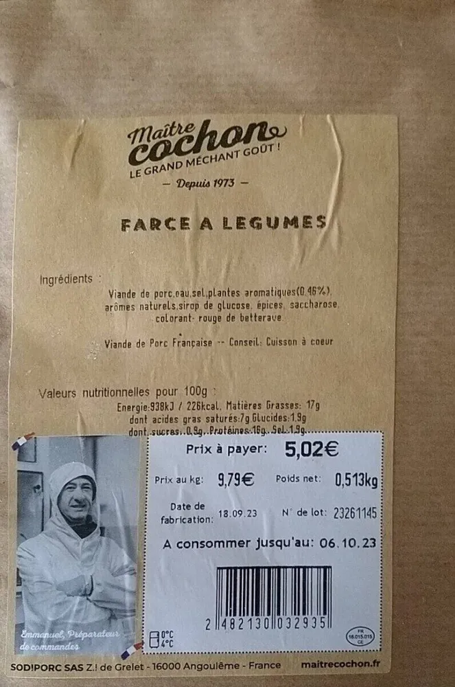 Farce à légumes