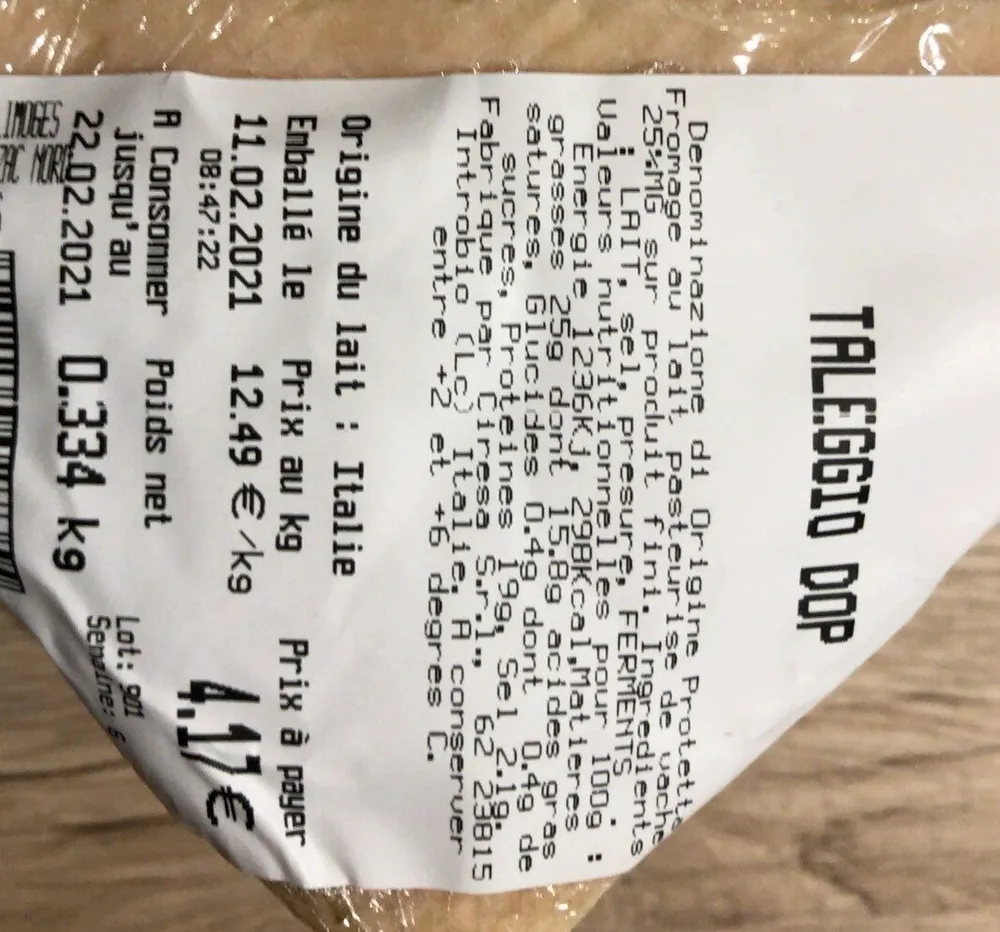 Taleggio aop
