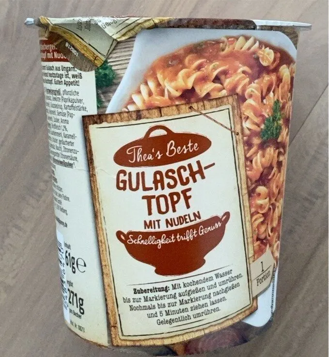 Gulaschtopf mit Nudeln