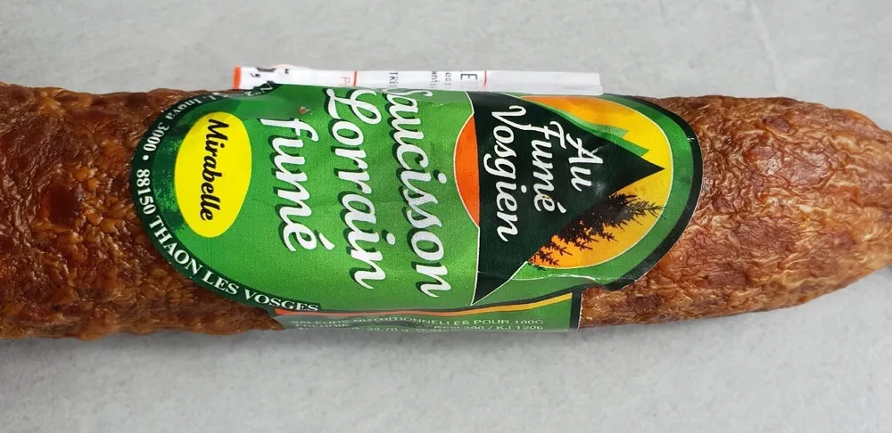 Saucisson lorrain fumé