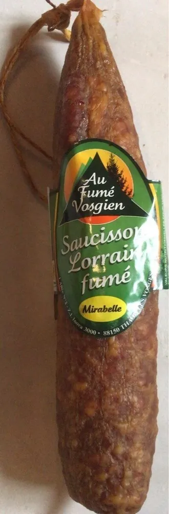 Saucisson lorrain fumé