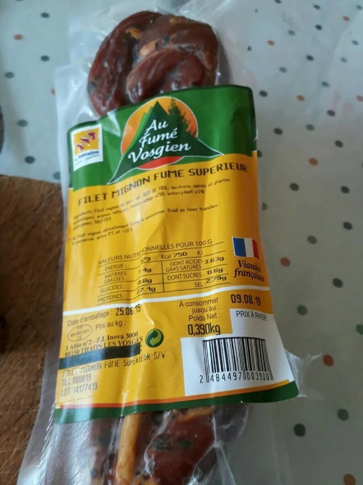 Filet mignon fume superieur
