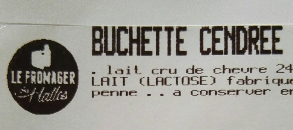 Buchette cendrée