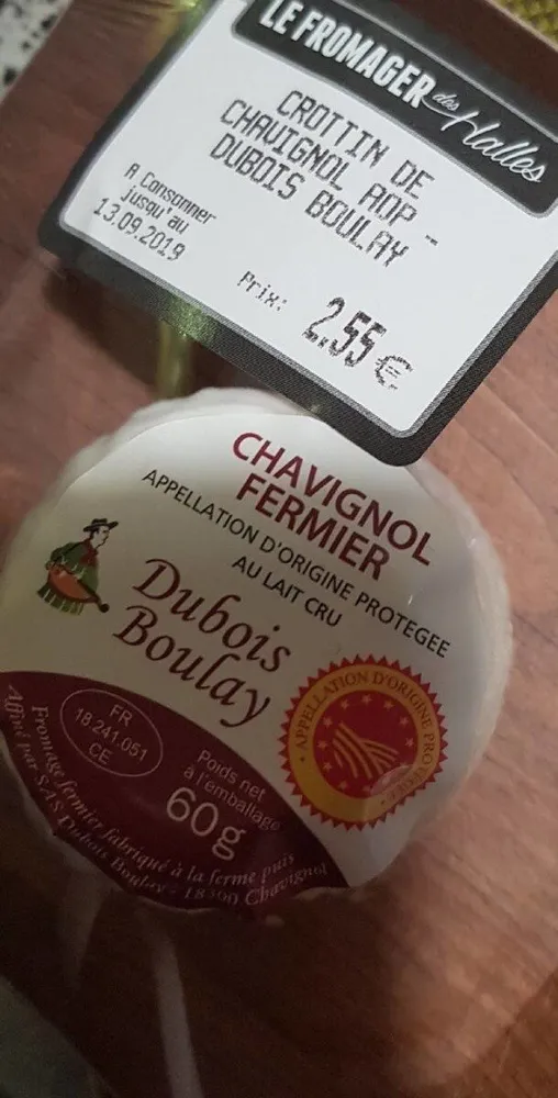 Crottin de chavigol AOP Dubois boulay