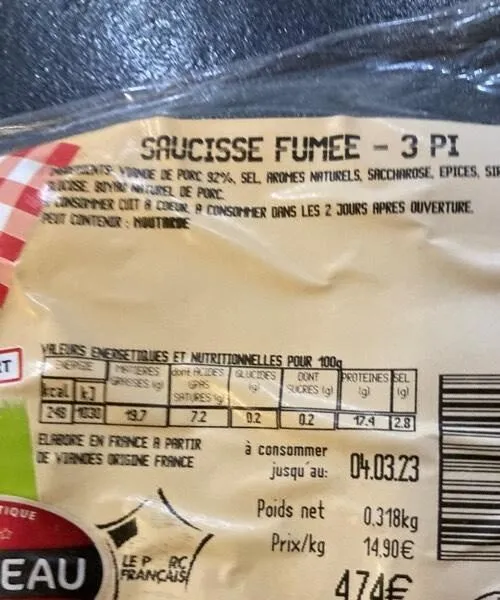 Saucisse Fumée