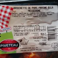 Brochette de porc marine à la mexicaine