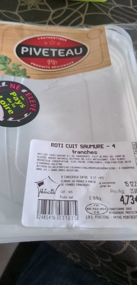 Rôti cuit saumure