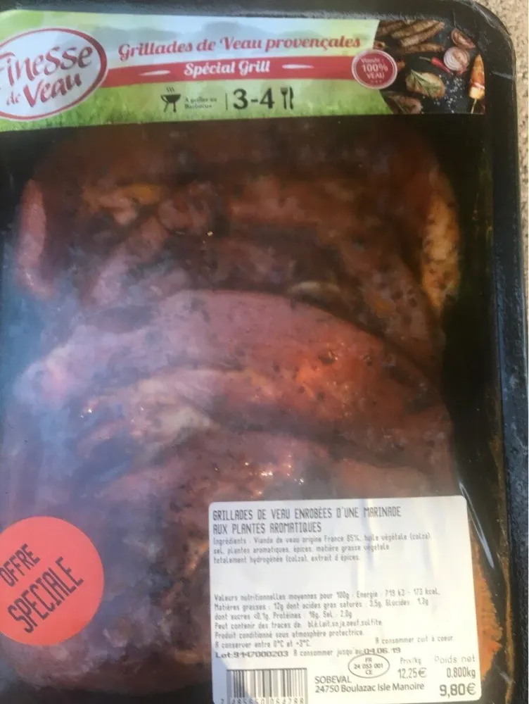 Grillades de veau provençales