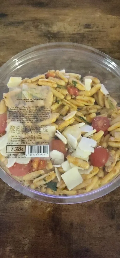 Salade de pâtes dolce vita familiale