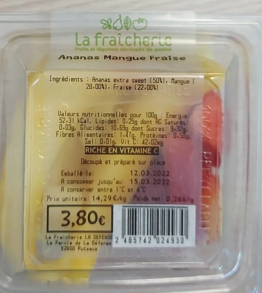 Ananas Mangue Fraise