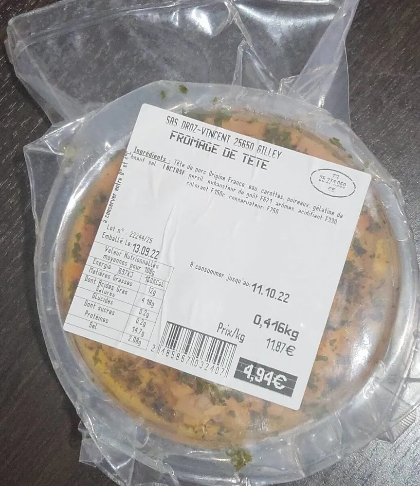 Fromage de tête
