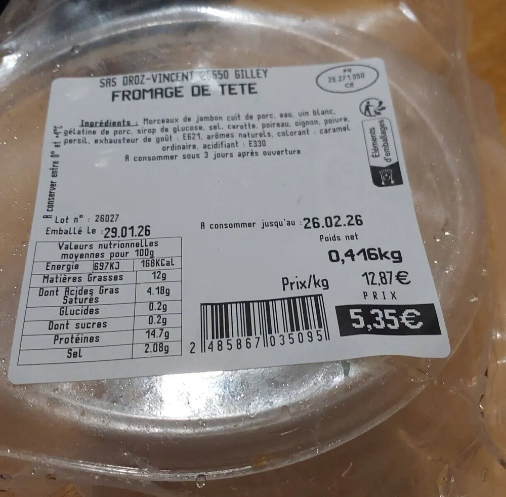 Fromage de tête