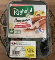 Saucisses de volaille fumées