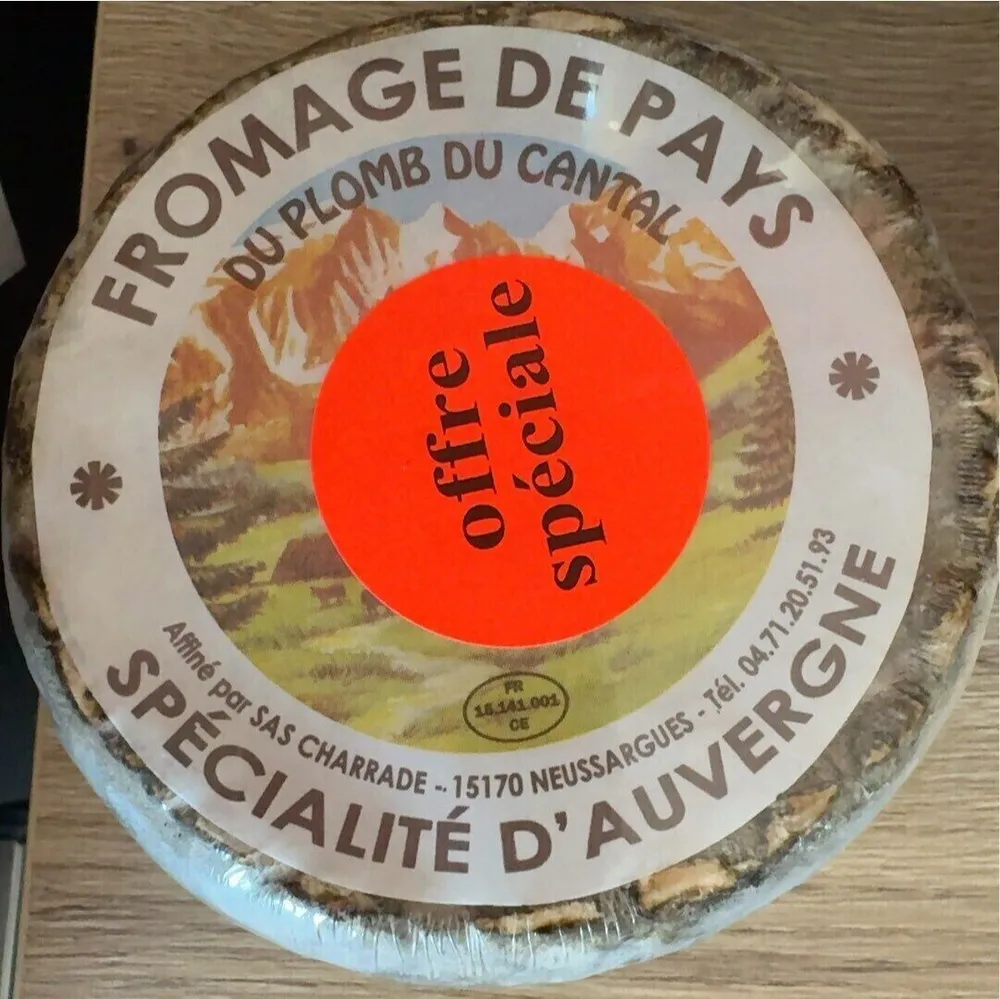 Fromage de pays du plomb du Cantal