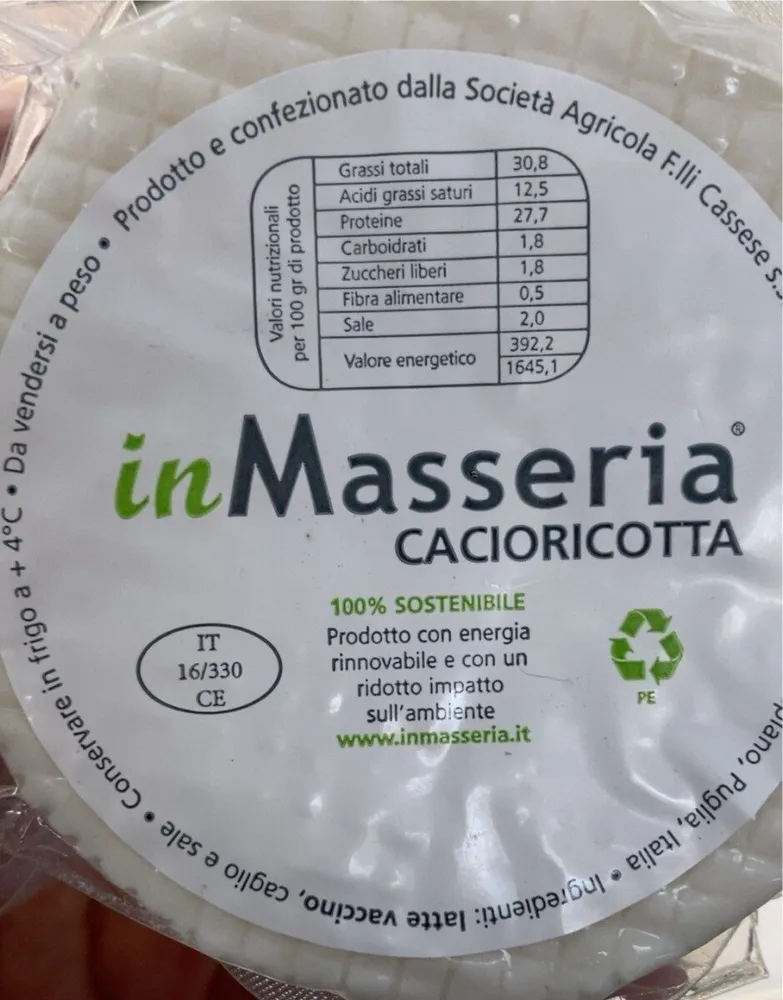 Formaggiocacioricotta