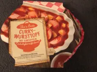 Curry-wursttopf mit kartoffeln