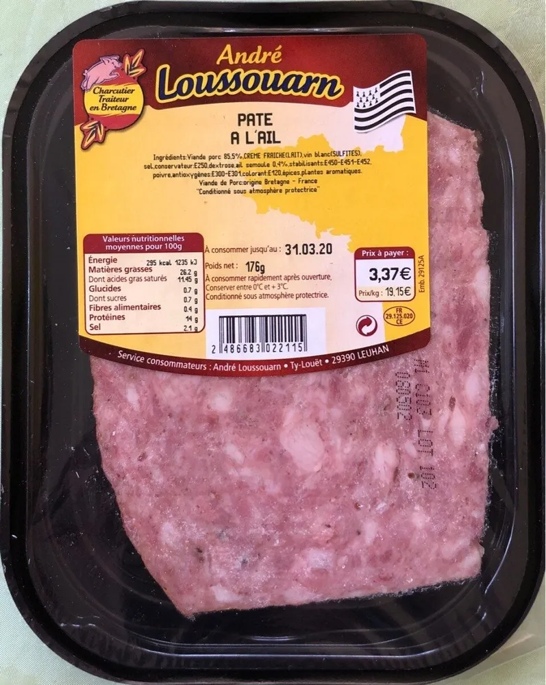 Pâté a l'ail 176gr