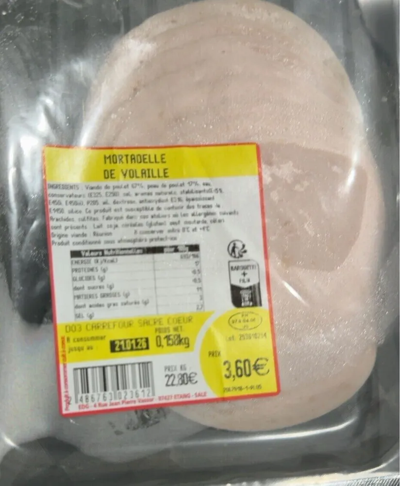 Mortadelle de volaille