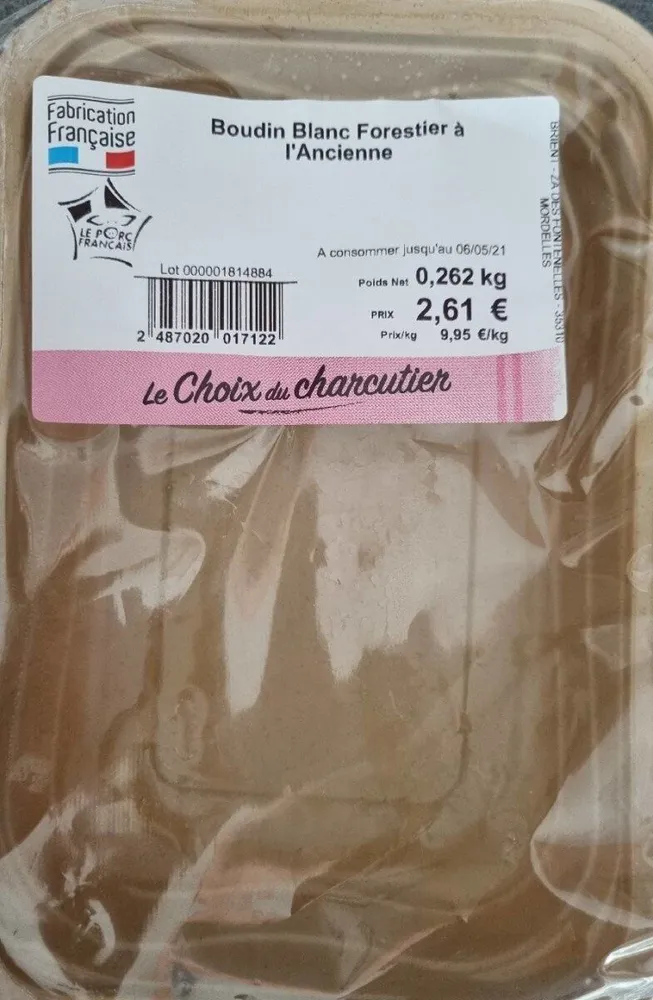 Boudin blanc forestier à l'ancienne