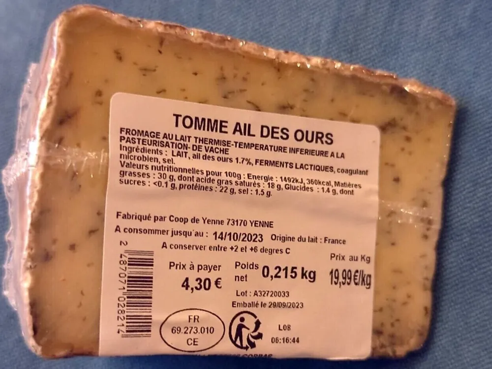 Tomme ail des ours