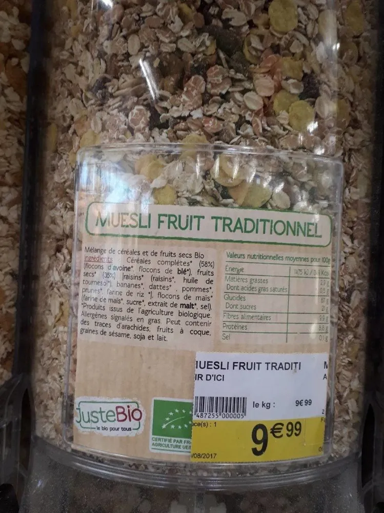 Muesli traditionnel