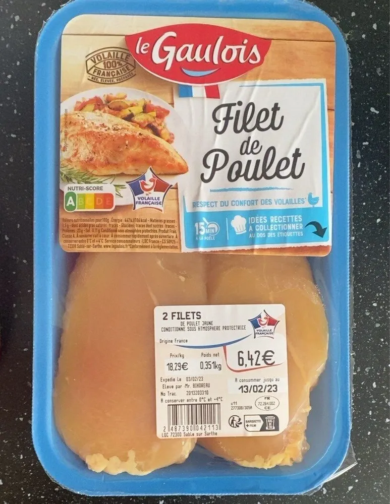 Filets de poulet