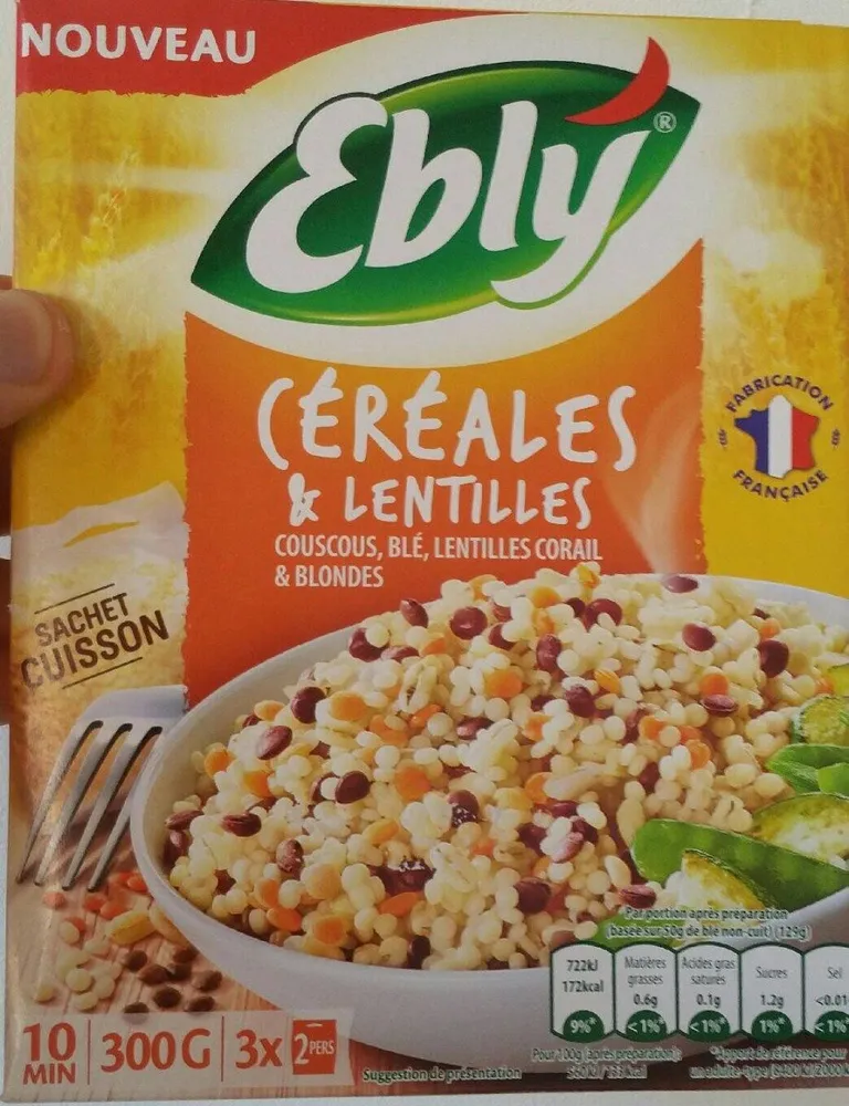 Céréales et lentilles
