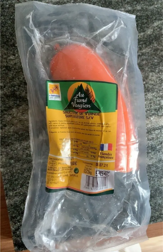 saucisse de viande superieure