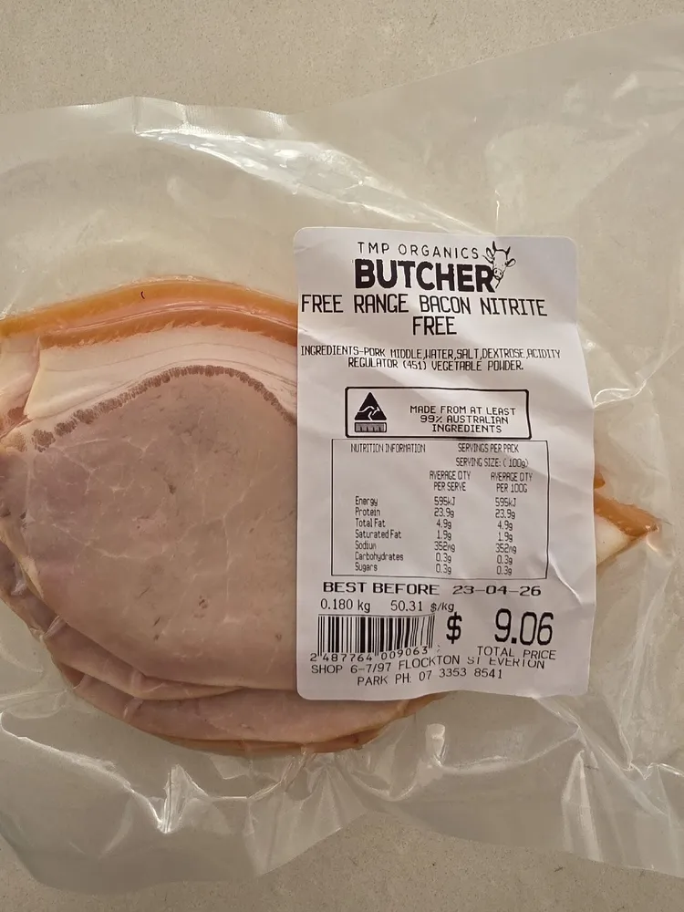 FREE RANGE BACON NITRITE FREE