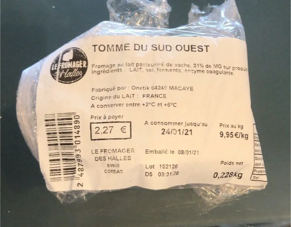 Tomme du sud ouest