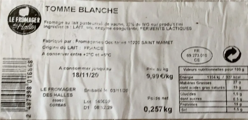 Tomme blanche