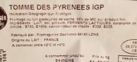 Tomme des Pyrénées IGP