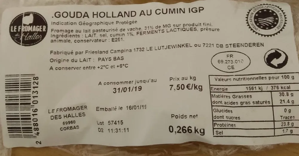 gouda de hollande