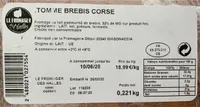 TOMME BREBIS CORSE