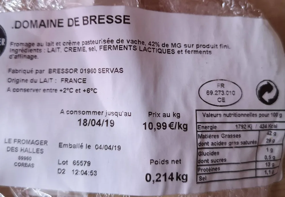 Bleu de Bresse grand frais