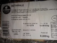 Fromage BETHMALE au lait cru de vache