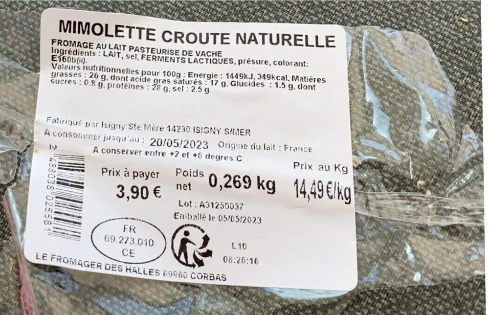 Mimolette croute naturelle