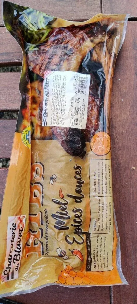Ribs miel épices douces
