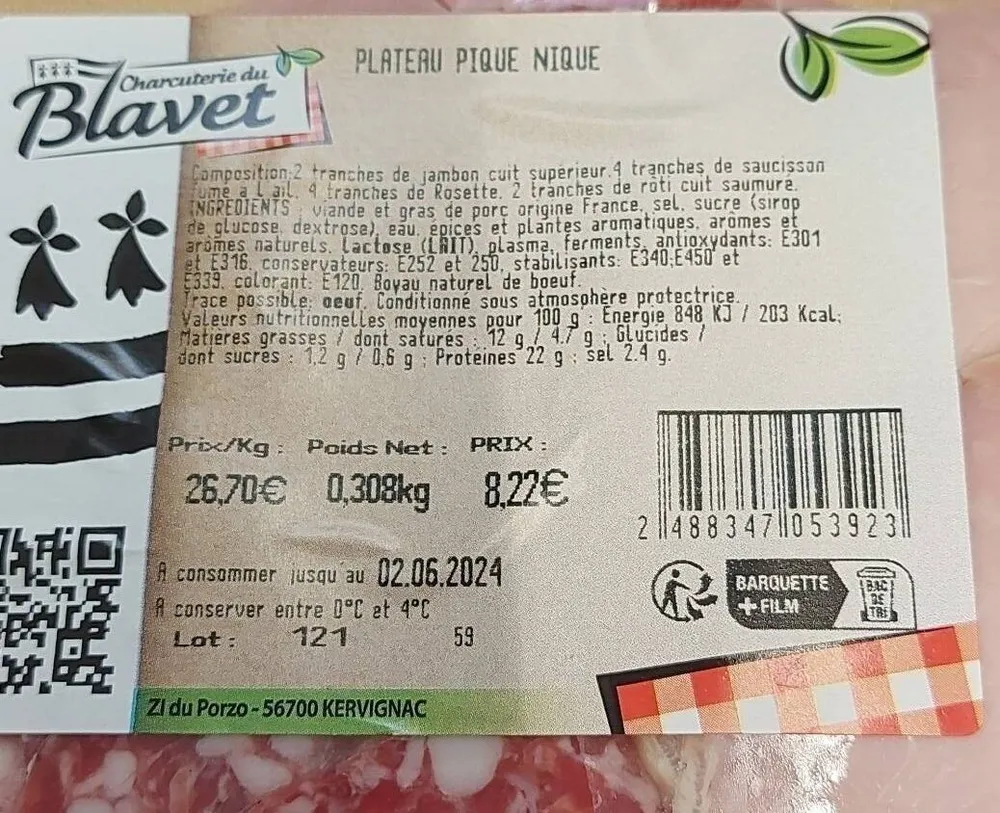 Plateau pique nique
