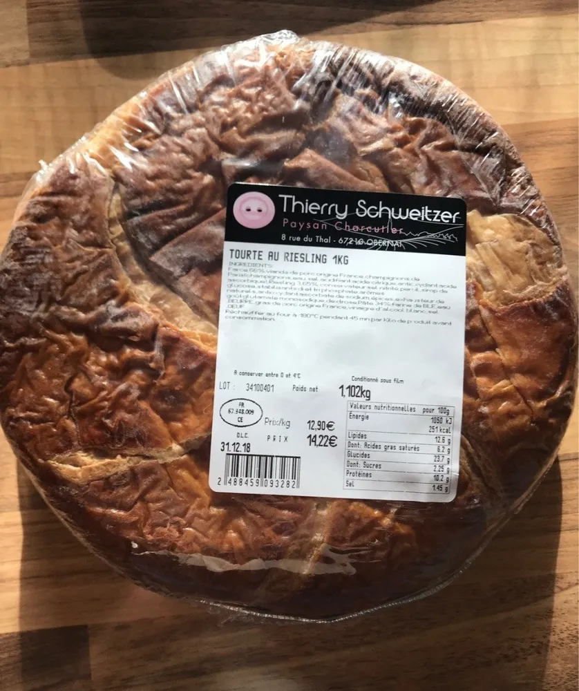 Tourte au riesling