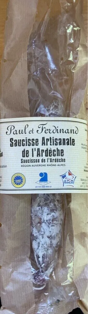 Saucisse Artisanale de l'Ardèche