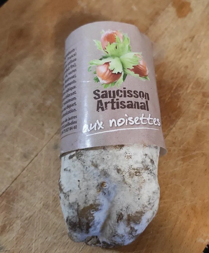 Saucisson Artisanal aux noisettes