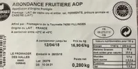 Abondance fruitière AOP