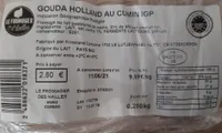 GOUDA HOLLAND AU CUMIN