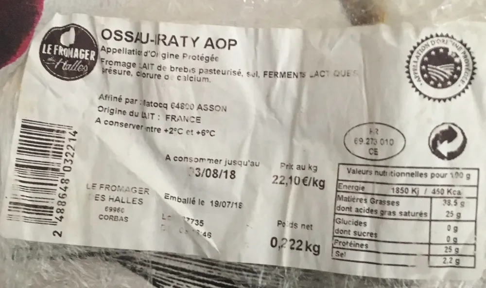 Ossau-Iraty AOP